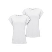 Urban Classics Dames pre-pack verlengd schouder t-shirt (set van 2)