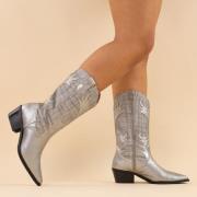 DWRS Label Cowboyboots 10675 messina steel dames leer