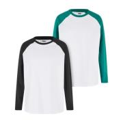 Urban Classics Jongens bio oversized raglan t-shirt met lange mouwen (...