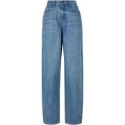 Urban Classics Dames 90's denim hoge taille wijde benen jeans