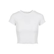 Urban Classics Dames ribbed crop t-shirt