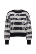 Studio Anneloes lilly sequins pullover 12025 6911 dark blue/off white