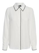 Vero Moda vmconna ls shirt wvn 10317558 snow white