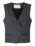 Selected Femme slffenia asymmetic vest 16095680 steel gray