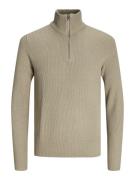 Jack & Jones jjeperfect knit half zip sn 12257773 crockery