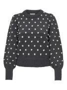 Jacqueline de Yong sigrid life l/s on puff pull knt 15304813 dark grey...