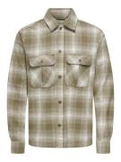 Only & Sons onscedric life check overshirt noos 22030843 fallen rock