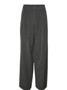 Vero Moda vmsilje mw wide pinstripe pants 10319718 dark grey