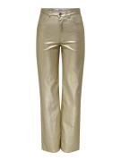 Only onljuicy-viv hw w coated pant 15331673 gold colour