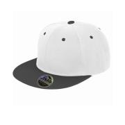 Result Unisex core bronx original flat peak snapback dual colour cap