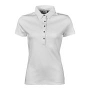 Tee Jays Dames pima korte mouw katoenen poloshirt