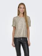 Only Onlana s/s loose sequins top jrs