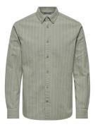 Only & Sons Onsmichael reg twill stripe ls shir