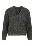 Vila Vicaso rev v-neck l/s glitter knit