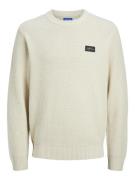 Jack & Jones Jorportland badge knit crew neck