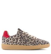 DWRS Label Dwrs poona damessneakers panterprint lage sneakers dames