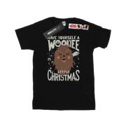 Star Wars Heren wookiee klein kerstmis t-shirt