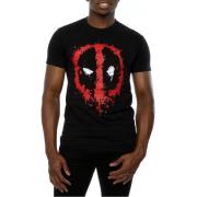 Deadpool Heren splat gezicht katoenen t-shirt