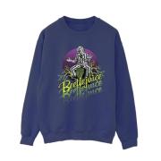 Beetlejuice Dames paars cirkel sweatshirt