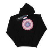 Marvel Avengers Dames captain america flowers shield hoodie