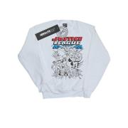 DC Comics Heren justice league mono action pose sweatshirt