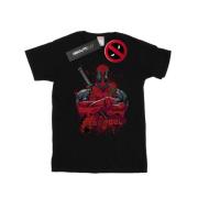 Marvel Avengers Dames deadpool pose splat katoenen vriendje t-shirt