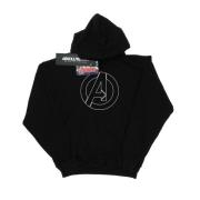 Marvel Avengers Heren avengers assemble a logo outline hoodie