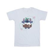 Disney Heren lilo & stitch pudding holly t-shirt