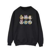 Disney Heren mickey mouse and friends gezichten sweatshirt