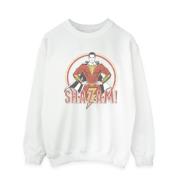 DC Comics Heren shazam retro cirkel distressed sweatshirt