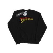 DC Comics Dames superman telescopisch gekraakt logo sweatshirt