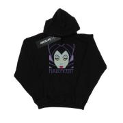 Disney Dames maleficent cropped head hoodie