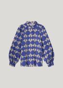 Summum blouse two tone print 2s3206-12136 460 royal blue