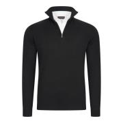 Cappuccino Italia Mock zip pullover