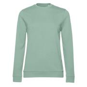 B and C Dames frans terry sweatshirt met inzetstuk