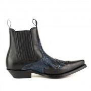 Mayura Boots Cowboy laarzen rock-2500-box negro/piton azul