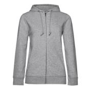 B and C Dames inspire organic hoodie met rits