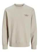 Jack & Jones Jprblachad branding sweat crew neck zand