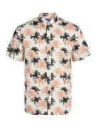 Jack & Jones Jorjoshua aruba aop shirt ss ecru dessin