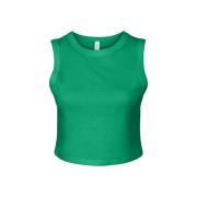 Bella + Canvas Dames muscle micro-rib cropped tank top