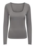 Only Onlea ls deep neck top jrs noos steel