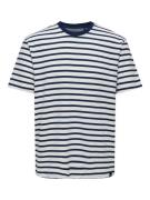 Only & Sons Onskian reg seersucker stripe ss te off-white