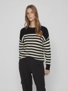 Vila Viril rib stripe l/s knit top noo