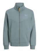 Jack & Jones Jprblufrankie sweat zip high neck aqua