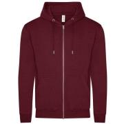 Awdis Unisex organic zip hoodie voor volwassenen