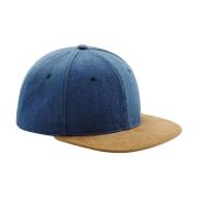 Beechfield Faux suede platte piek snapback cap