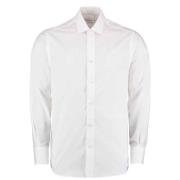 Kustom Kit Heren poplin getailleerd overhemd met lange mouwen