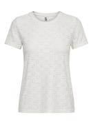 Jacqueline de Yong cathinka s/s tag top jrs noos 15158450 cloud dancer