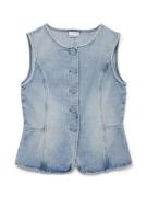 Vero Moda vmsiola sl waistcoat si311 10326329 light blue denim