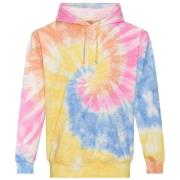 Awdis Uniseks tie dye hoodie voor volwassenen